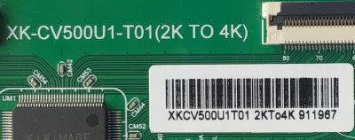 KIT DE TARJETAS PARA TV ELEMENT / MAIN FUENTE A02010002CV5486H / CV6486H-A42 / 7.D6486HA42110.3A2 / 88J13471808YA8817 / CKJH1808015 / T-CON XKCV500U1T01 2KTO4K  / XK-CV500U1-T01(2K TO 4K) / V1.8 180706 / DISPLAY CV500U1-T01 REV:01 / MODELO E2SW5018 - Imagen 3